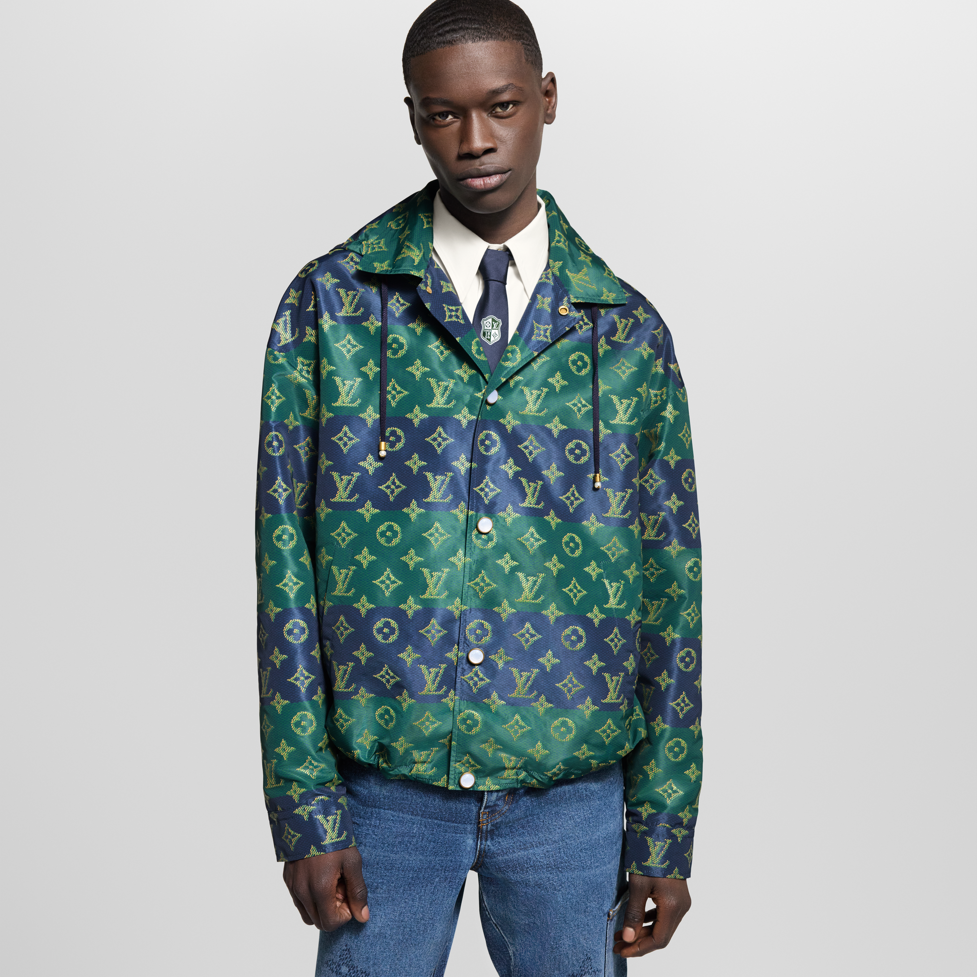Monogram Printed Coach Jacket  in Men's Ready-to-Wear Outerwear and Coats collections by Louis Vuitton (Product zoom)